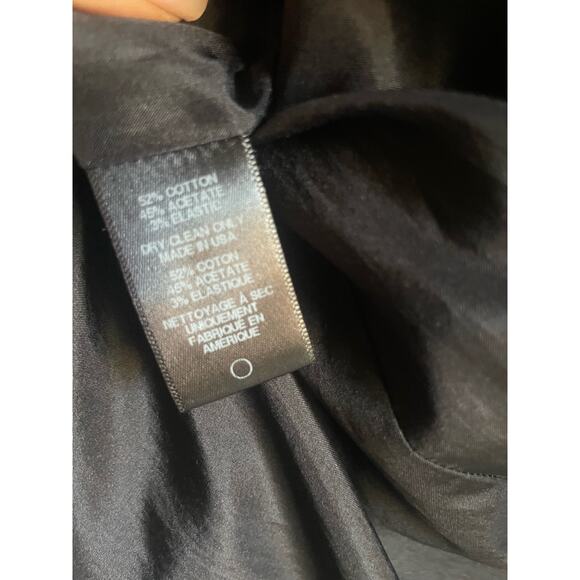 CREATURES of the WIND $1400 Demilo Fitted Satin Sheath Dress LBD Military Square - Picture 8 of 10